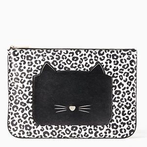 Kate Spade Meow Cat Large Pouch